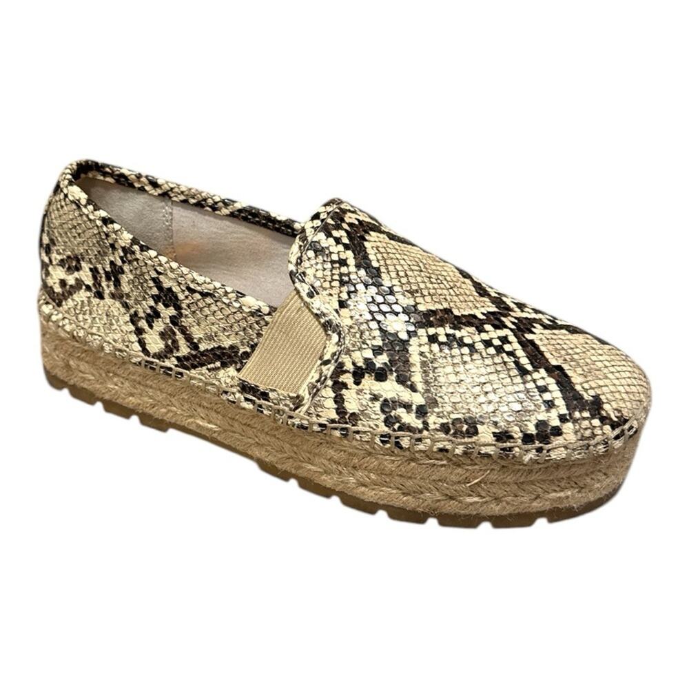 Circus by Sam Edelman Cora Snake Print Espadrille Shoe Loafer